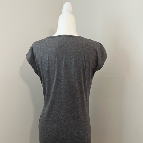 Side tie dress grey size medium - Picture 2 of 4